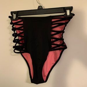 High waisted bathing suit bottoms